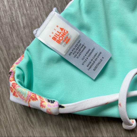 Billabong• Girls' Groovy Luv Hi Neck Swim Suit - Picture 9 of 13